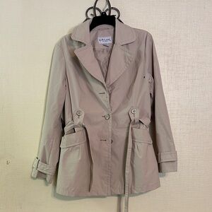 Women's Light Taupe Trench Coat Jacket